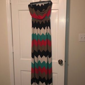 Chevron Maxi Dress